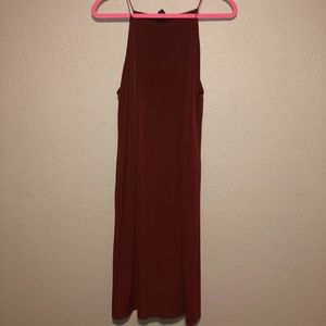 Burgundy dress